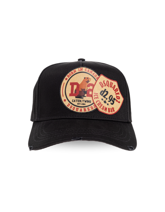 Sapca DSQUARED2, BLACK Baseball cap - BCM092905C000012124 Sapca DSQUARED2, BLACK Baseball cap - BCM092905C000012124