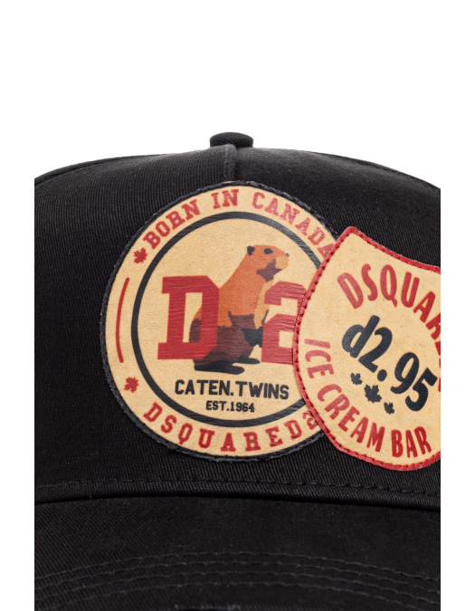 Sapca DSQUARED2, BLACK Baseball cap - BCM092905C000012124 Sapca DSQUARED2, BLACK Baseball cap - BCM092905C000012124