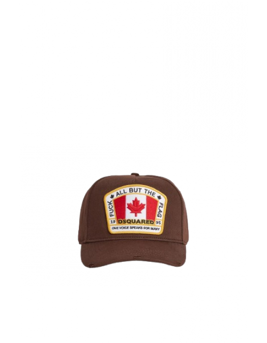 Sapca DSQUARED2, Baseball, Logo Insert, Brown - BCM401105C000015104 Sapca DSQUARED2, Baseball, Logo Insert, Brown - BCM401105C000015104