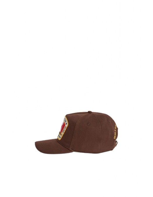 Sapca DSQUARED2, Baseball, Logo Insert, Brown - BCM401105C000015104 Sapca DSQUARED2, Baseball, Logo Insert, Brown - BCM401105C000015104
