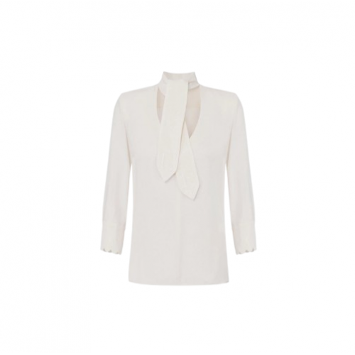 Bluza ELISABETTA FRANCHI, Blouse with sash belt Bluza ELISABETTA FRANCHI, Blouse with sash belt