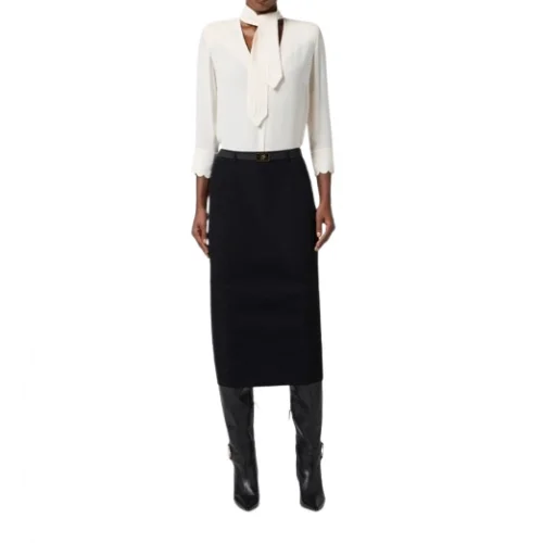 Bluza ELISABETTA FRANCHI, Blouse with sash belt