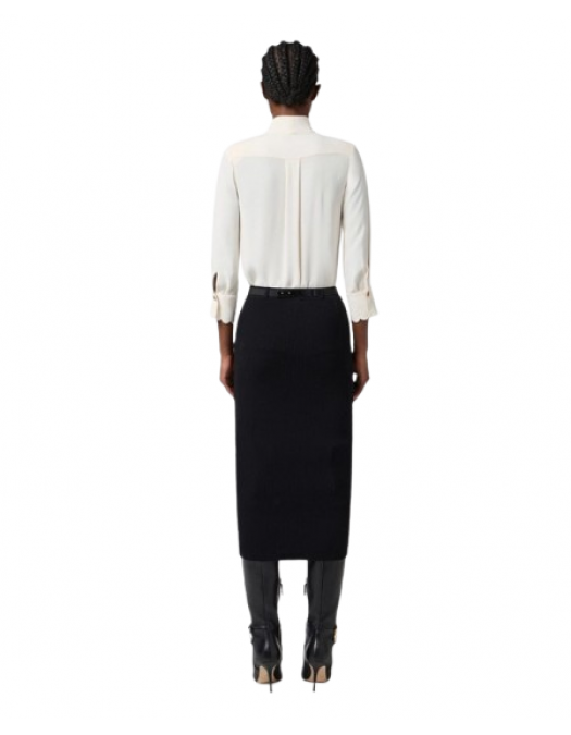 Bluza ELISABETTA FRANCHI, Blouse with sash belt - CA08956E2DZ9 Bluza ELISABETTA FRANCHI, Blouse with sash belt - CA08956E2DZ9