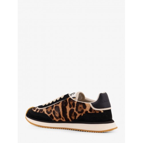 Sneakers DOLCE & GABBANA, Suede sneakers with animal print