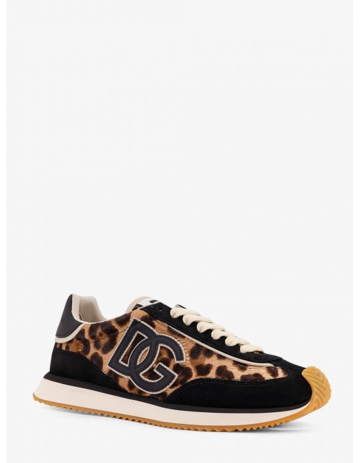 Sneakers DOLCE & GABBANA, Suede sneakers with animal print - CK2288A6B1189738