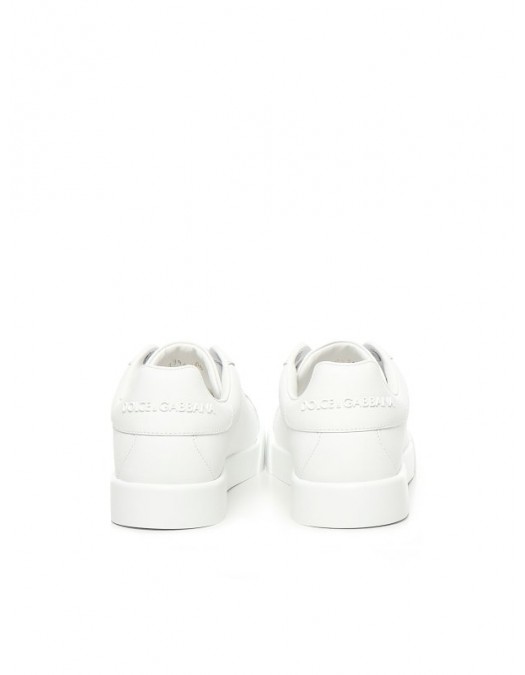 SNEAKERS DOLCE & GABBANA, Portofino Design, Simple, Full  White - CK2330A106580001