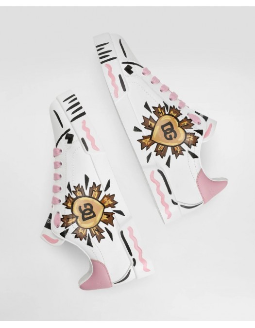 Sneakers DOLCE & GABBANA, portofino light strobel base, Alb - CK2398A02598I832