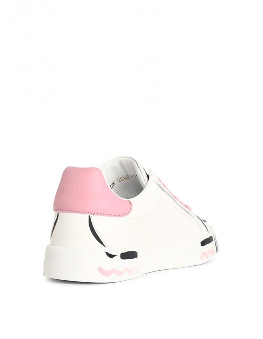 Sneakers DOLCE & GABBANA, portofino light strobel base, Alb - CK2398A02598I832