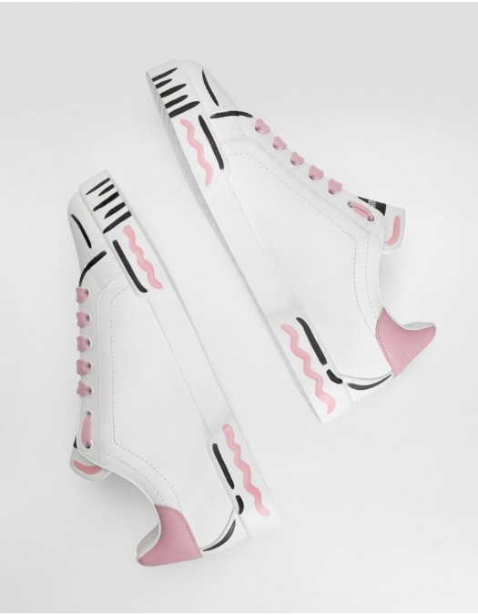 Sneakers DOLCE & GABBANA, portofino light strobel base, Alb - CK2398A02598I832