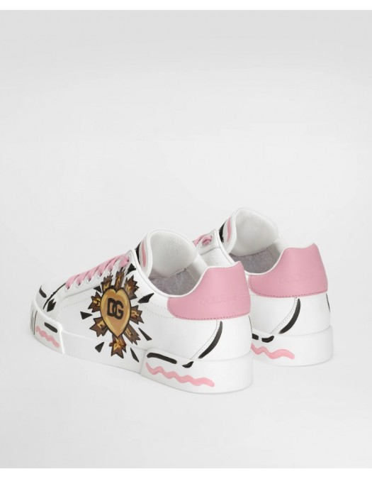 Sneakers DOLCE & GABBANA, portofino light strobel base, Alb - CK2398A02598I832
