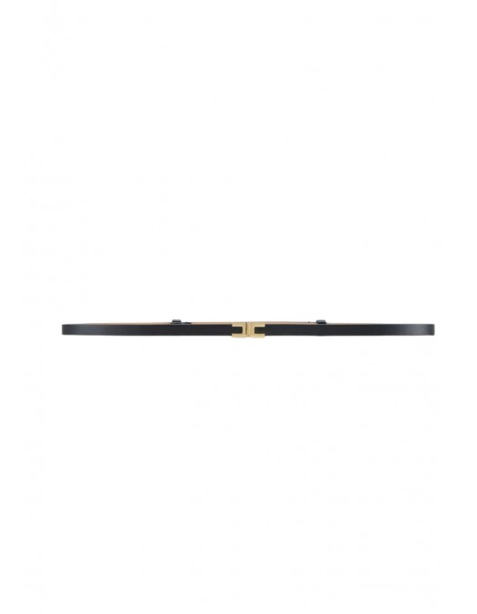 CUREAUA ELISABETTA FRANCHI,Belt with hook and logo - CT73S56E2110 CUREAUA ELISABETTA FRANCHI,Belt with hook and logo - CT73S56E2110