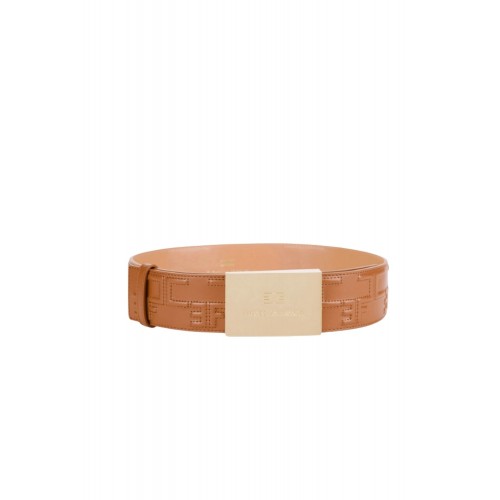 Curea ELISABETTA FRANCHI, Bold Monogram Belt, Maro