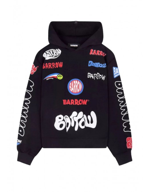 Hanorac BARROW, Logo Text Print, Black - F4BWUAHS044110