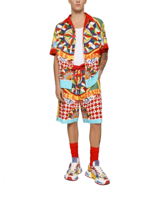 Tricou Dolce&Gabbana, Bowling shirt, Multicolor - G5JH9THI770HH4KV Tricou Dolce&Gabbana, Bowling shirt, Multicolor - G5JH9THI770HH4KV