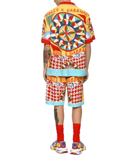 Tricou Dolce&Gabbana, Bowling shirt, Multicolor - G5JH9THI770HH4KV Tricou Dolce&Gabbana, Bowling shirt, Multicolor - G5JH9THI770HH4KV