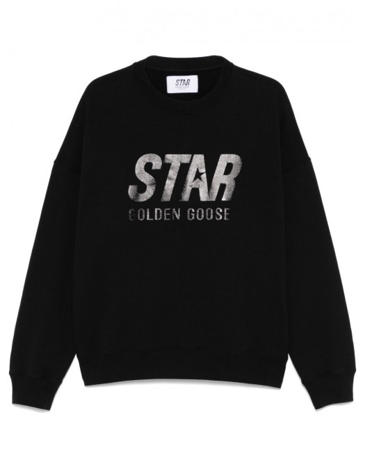 Hanorac GOLDEN GOOSE ,Boxy logo, Black - GUP01992P00180390100