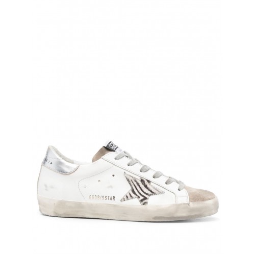 Sneakers Golden Goose, Silver and animalier super star Sneakers Golden Goose, Silver and animalier super star