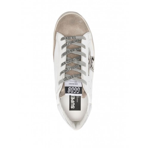 Sneakers Golden Goose, Silver and animalier super star Sneakers Golden Goose, Silver and animalier super star