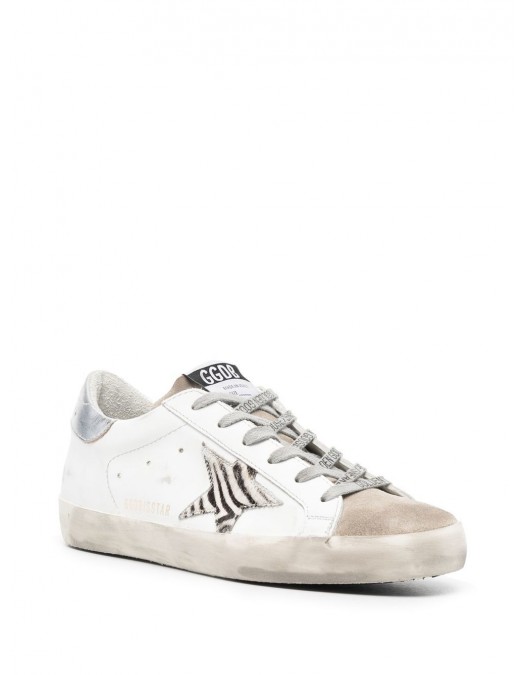 Sneakers Golden Goose, Silver and animalier super star - GWF00101F00269281571 Sneakers Golden Goose, Silver and animalier super star - GWF00101F00269281571