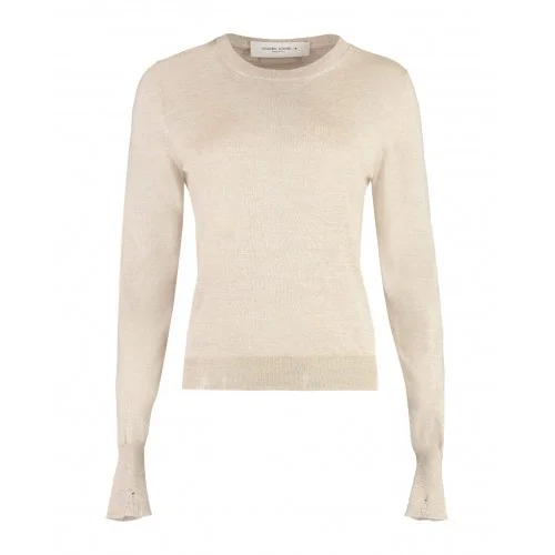 Bluza GOLDEN GOOSE, Crew-neck Wool,Beige
