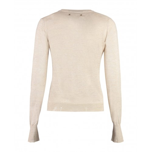 Bluza GOLDEN GOOSE, Crew-neck Wool,Beige Bluza GOLDEN GOOSE, Crew-neck Wool,Beige
