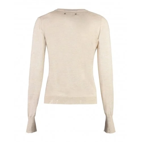 Bluza GOLDEN GOOSE, Crew-neck Wool,Beige