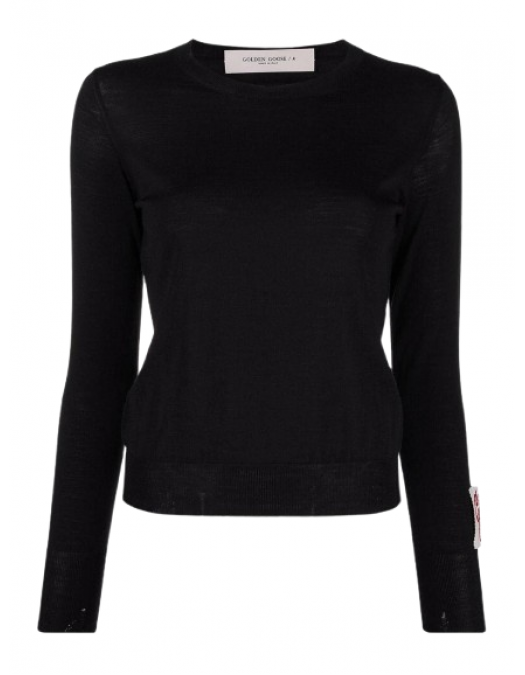 Bluza GOLDEN GOOSE, Knitted pullover, Black - GWP00952P00066590100