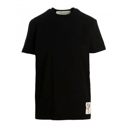 Tricou GOLDEN GOOSE, Logo patch T-shirt,Regular fit Tricou GOLDEN GOOSE, Logo patch T-shirt,Regular fit