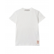 Tricou GOLDEN GOOSE, Logo patch T-shirt,Regular fit, White