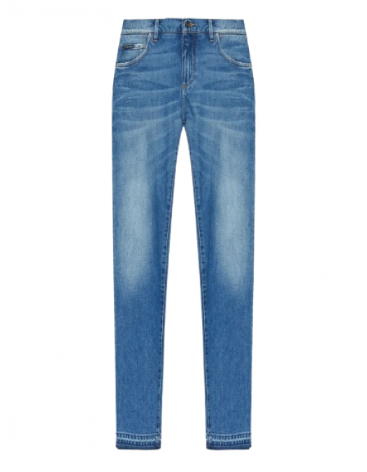 Jeans DOLCE & GABBANA, Frayed-hem jeans - GY07CDG8NX1S9001