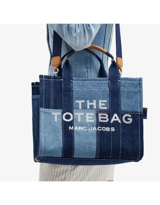 Geanta MARC JACOBS, The Small Tote, Denim - H018M06FA21422