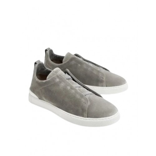 Sneakers Zegna, Low Top, Triple Stitch, Grey Sneakers Zegna, Low Top, Triple Stitch, Grey