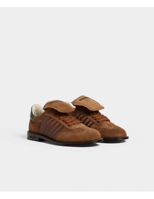 Pantofi DSQUARED2, Boxer Derby, Piele, Maro - LUM010701504118M1100