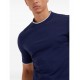 Tricou BRUNELLO CUCINELLI, Contrast Trim, Navy blue - M0B137427CMD03