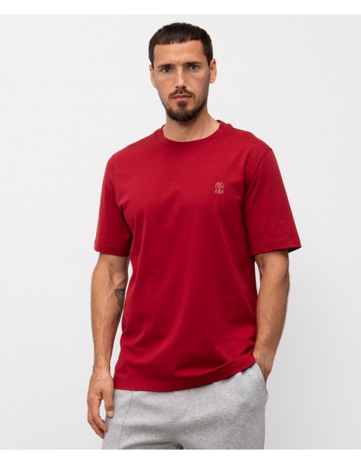 Tricou BRUNELLO CUCINELLI, Classic Design, Rosu - M0B138440CHX09