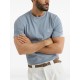 Tricou BRUNELLO CUCINELLI, Classic Design, White Logo, Blue - M0B138440CKL13