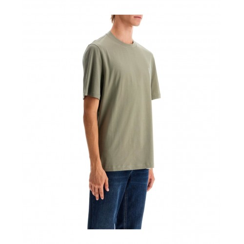 Tricou BRUNELLO CUCINELLI, Logo Embroidered, Simple, Grey