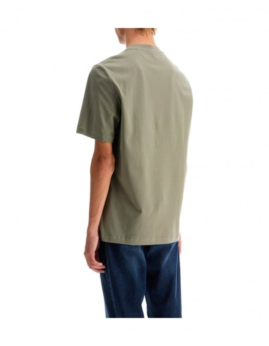 Tricou BRUNELLO CUCINELLI, Logo Embroidered, Simple, Grey - M0B138440COG32