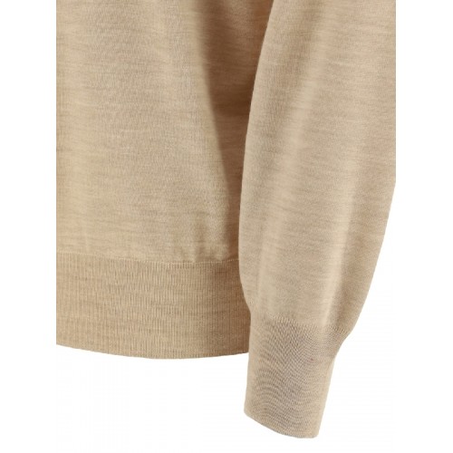 Pulover BRUNELLO CUCINELLI, Cream wool and cashmere cardigan