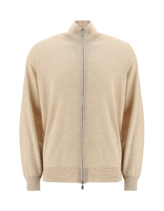 Pulover BRUNELLO CUCINELLI, Cream wool and cashmere cardigan - M2400106CKL02