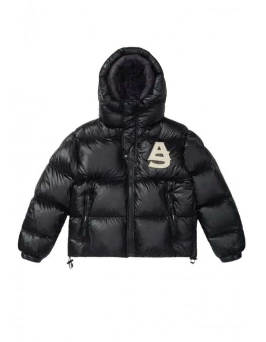 Geaca ALPHASTYLE, Kudu Double Hood Down Jacket, Negru - MAFP3035BLK