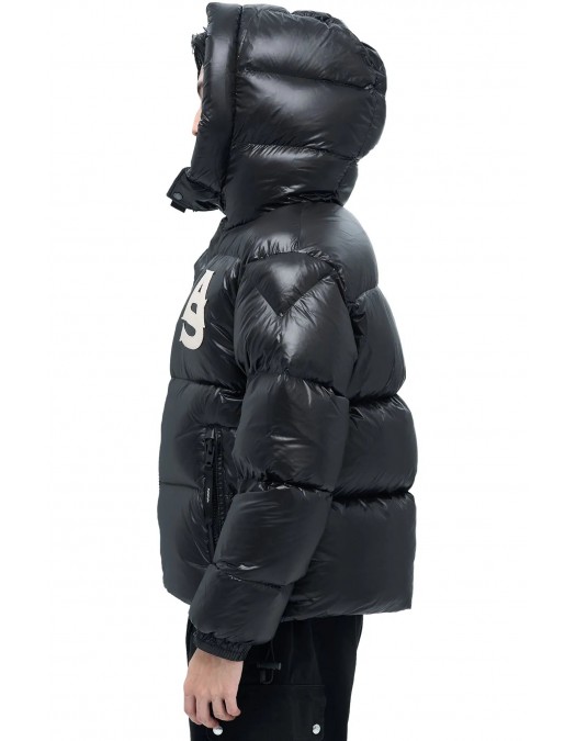 Geaca ALPHASTYLE, Kudu Double Hood Down Jacket, Negru - MAFP3035BLK