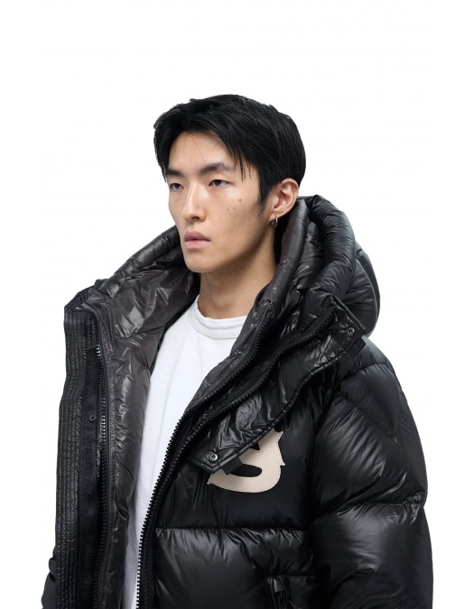 Geaca ALPHASTYLE, Kudu Double Hood Down Jacket, Negru - MAFP3035BLK