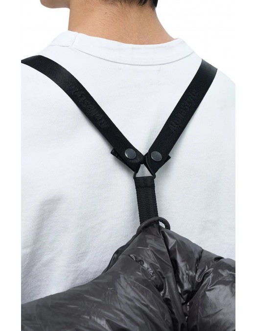 Geaca ALPHASTYLE, Kudu Double Hood Down Jacket, Negru - MAFP3035BLK