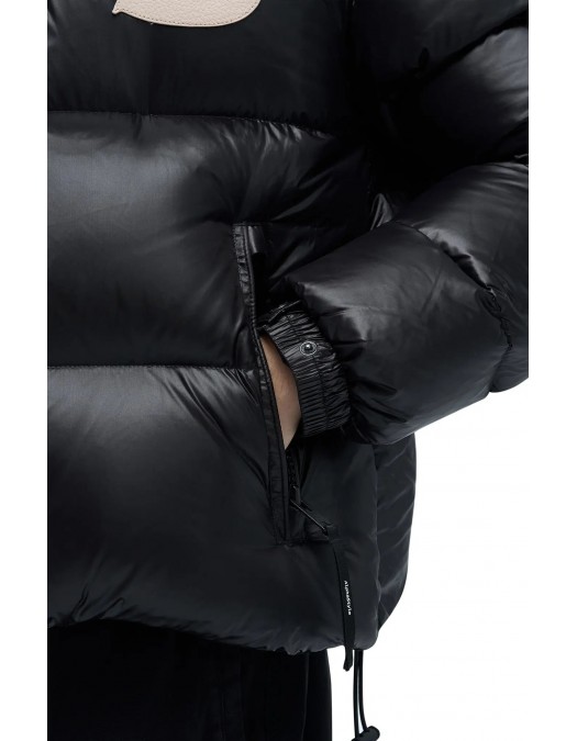 Geaca ALPHASTYLE, Kudu Double Hood Down Jacket, Negru - MAFP3035BLK
