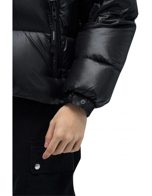Geaca ALPHASTYLE, Kudu Double Hood Down Jacket, Negru - MAFP3035BLK