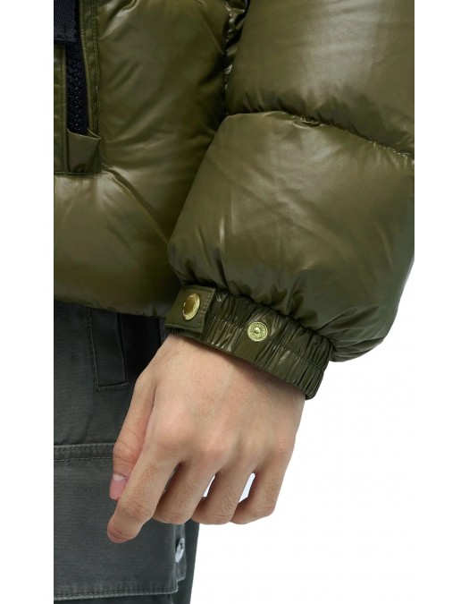 Geaca ALPHASTYLE, Kudu Double Hood Down Jacket, Verde - MAFP3035DOL