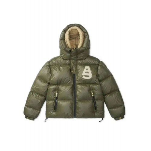 Geaca ALPHASTYLE, Kudu Double Hood Down Jacket, Verde