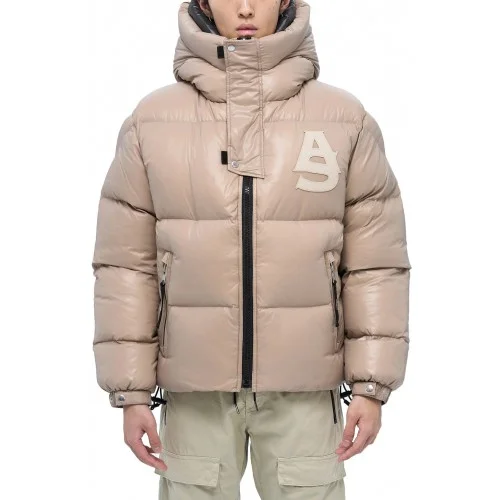 Geaca ALPHASTYLE, Kudu Double Hood Down Jacket, Crem