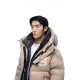 Geaca ALPHASTYLE, Kudu Double Hood Down Jacket, Crem - MAFP3035KHA